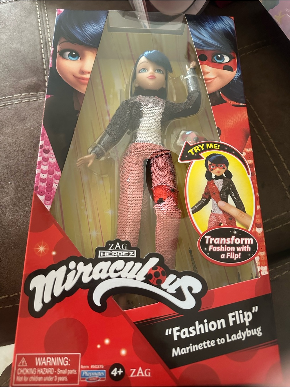 Miraculous 'Fashion Flip' Marinette to Ladybug Doll - Black, Pink, Red